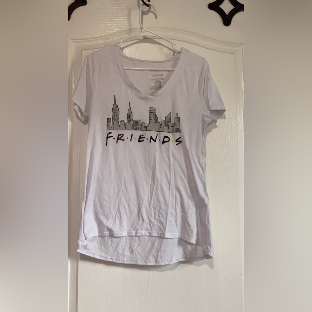 Wound Up White Friends Graphic Tee